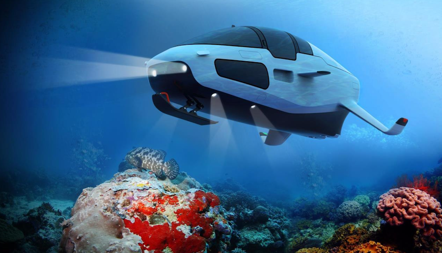 意大利新型多用途深海潜水器，可潜到100米深，速度可达30节